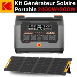 Kit Générateur Solaire S2400W + 200W Panneaux