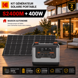 Kit Générateur Solaire S2400W + 400W Panneaux