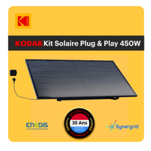 Kit solaire 450W plug & play avec micro-onduleur – Kodak