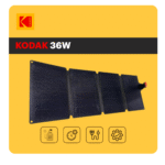 Panneau solaire portable KODAK 36 W pliable – énergie solaire pour recharge mobile