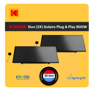 Kit duo solaire 900W plug & play avec micro-onduleur – Kodak