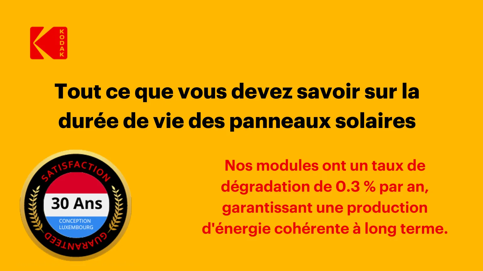 durée de vie d'un panneau solaire