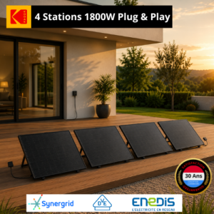 Kit family solaire 1800W plug & play avec micro-onduleur – Kodak