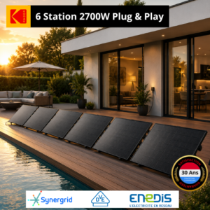 Kit Pro solaire 2700W plug & play avec micro-onduleur – Kodak