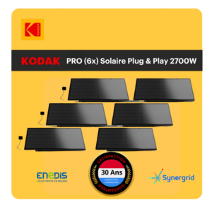 Kit Pro solaire 2700W plug & play avec micro-onduleur – Kodak